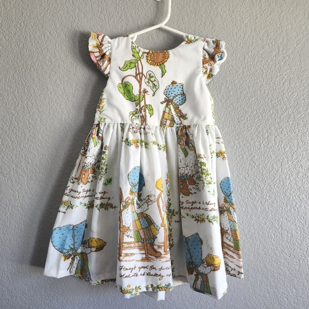 Holly Hobbie Handmade Flutter Sleeve Dress